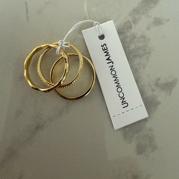 Uncommon James Gold Ring Trio - Picture 2 of 2